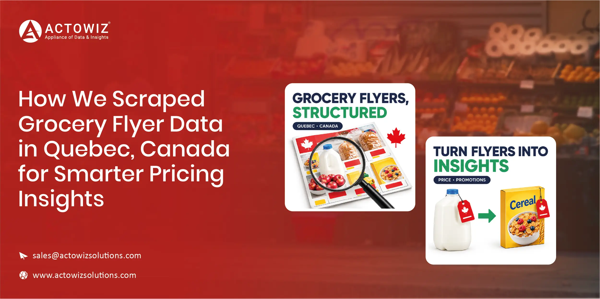 Scrape Grocery Flyer Data in Quebec Canada